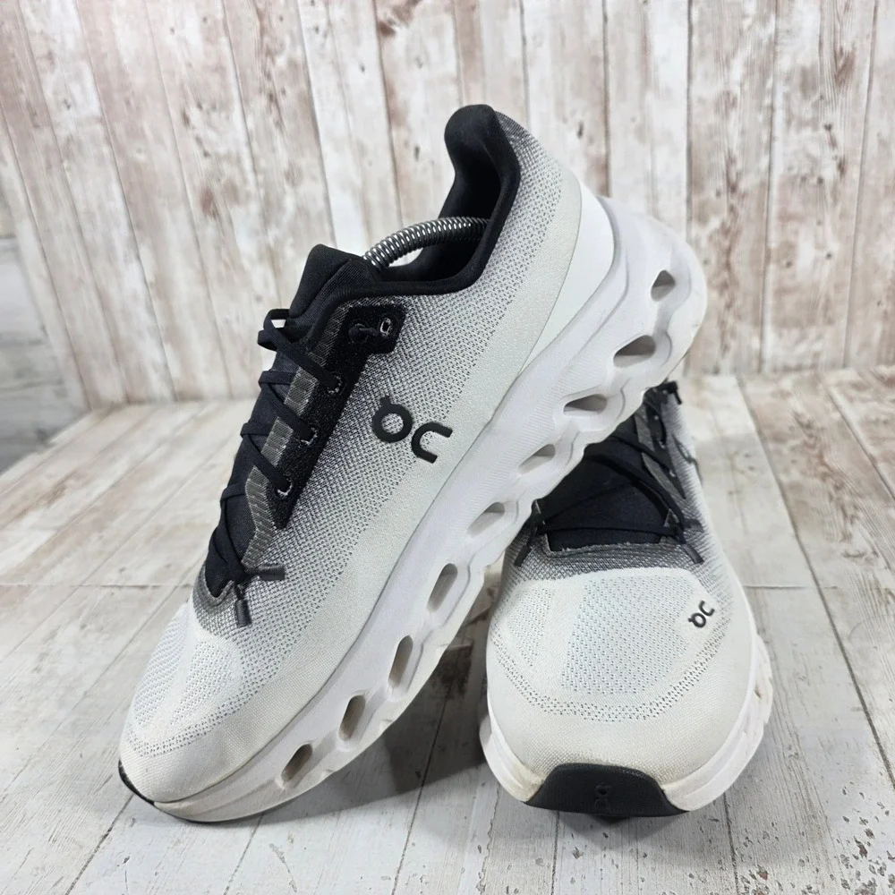 On Cloudsurfer Mens Running Shoes White Black 3ME10101430 Size 11
